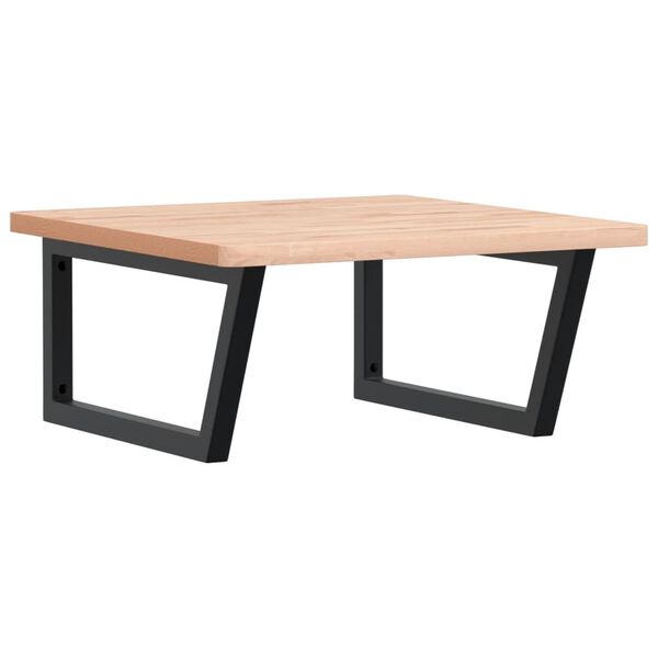 vidaXL badev&aelig;relseshylde st&aring;l og massivt b&oslash;getr&aelig;