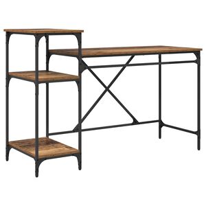 vidaXL Bord Gammelt tr&aelig; 135 x 50 x 90 cm Konstrueret tr&aelig;