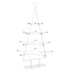 vidaXL Metal juletr&aelig; med holder KUOPIO 140 cm St&aring;l Hvid