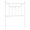 vidaXL udskiftningsgavl 75 cm metal hvid