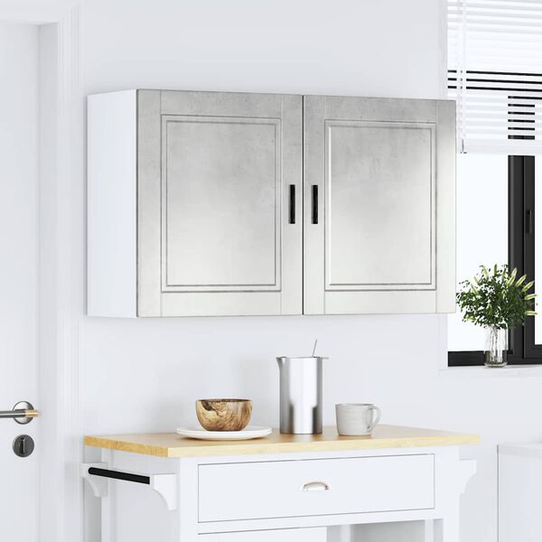 vidaXL køkkenoverskabe 2 stk. Porto konstrueret træ beton grå