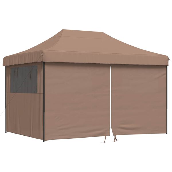 vidaXL Party Tent Brun 279 x 410 x 315 cm Oxford stof