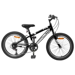 vidaXL Mountainbike 20 tommer 6-hastighed til 5-8 &aring;r gamle Sort