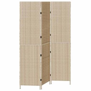 vidaXL Rumdeler Beige 147 x 180 cm polyrattan