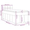 vidaXL kontinentalseng med madras 80x200 cm stof sort