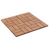 vidaXL Terrasse Flise 11 pcs Teaktr&aelig; 30 x 30 cm WPC