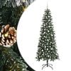 vidaXL Kunstigt juletr&aelig; Gr&oslash;n 210 cm PVC, plastik og st&aring;l