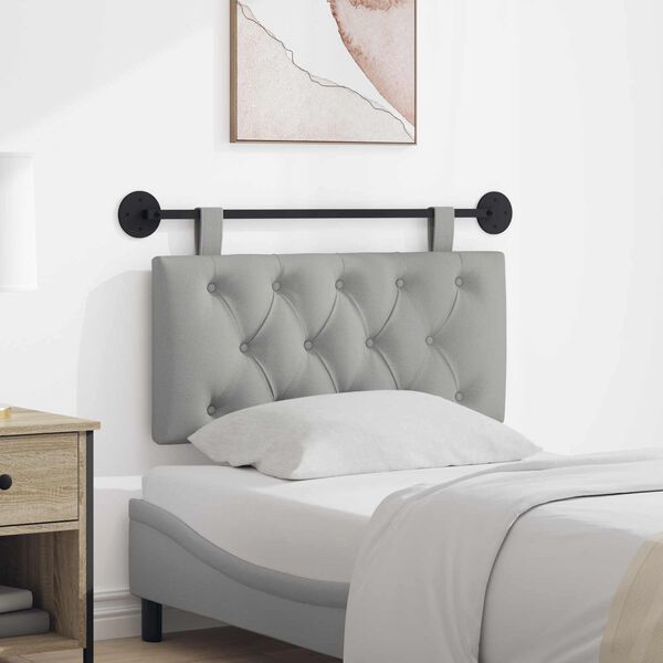 vidaXL H&aelig;ngende Hovedgavl V&aelig;gmonteret Skygr&aring; 100 x 55 x 7 cm Stof