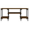 vidaXL tv-bord 102x35x45,5 cm konstrueret træ brun egetræsfarve