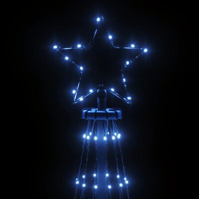 vidaXL juletræ med spyd 732 LED'er 500 cm blåt lys