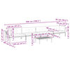 vidaXL sofas&aelig;t til haven 5 dele tr&aelig;paller med hynder massivt akacietr&aelig;