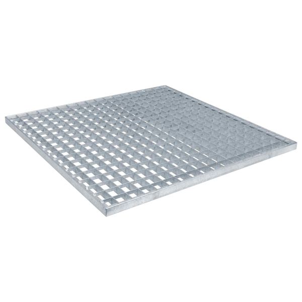 vidaXL Gitter S&oslash;lv 60 x 60 x 2 cm Hot-Dip Galvaniseret St&aring;l