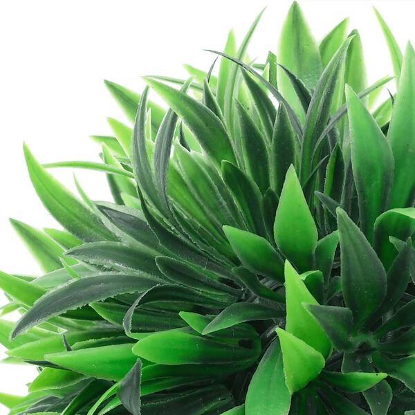 vidaXL Kunstige buksbomkugler med LED-lys 2 stk Grøn 20 cm