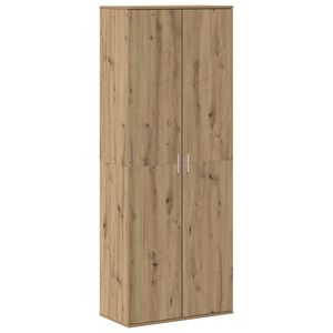 vidaXL Highboard Artisan Egetr&aelig; 70 x 33,5 x 180 cm Konstrueret tr&aelig;