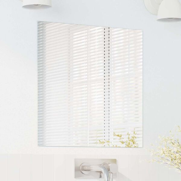 vidaXL V&aelig;gspejl Firkantet 50 x 50 cm h&aelig;rdet glas