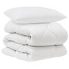 vidaXL Dyne med pude 2 pcs Hvid Microfiber