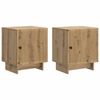 vidaXL Natskab 2 pcs Artisan-eg 43 x 34,5 x 50 cm Konstrueret tr&aelig;