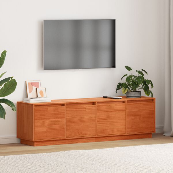vidaXL TV-skab Brun 156 x 37 x 45 cm Konstrueret tr&aelig;