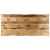vidaXL bordplade 140x60x2,5 cm naturlig kant massivt ru mangotr&aelig;