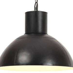 vidaXL h&aelig;ngelampe 25 W rund 48 cm E27 mat sort