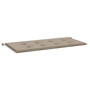 vidaXL hynde til haveb&aelig;nk 100x50x3 cm oxfordstof gr&aring;brun