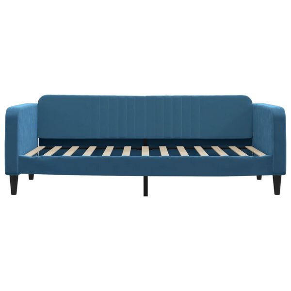 vidaXL daybed 90x200 cm velour bl&aring;