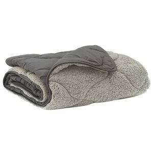 vidaXL Sommer dyne Lysegr&aring; 140 x 220 cm Mikrofiber og Teddy fleece