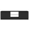 vidaXL tv-skab med LED-lys 120x30x36 cm sort
