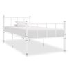 vidaXL sengestel 90x200 cm metal hvid