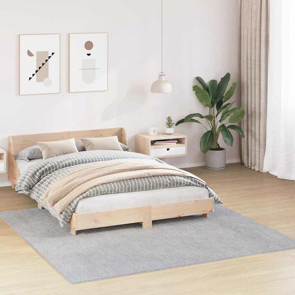 vidaXL Anti-slip Shaggy t&aelig;ppe Gr&aring; 200 x 200 cm PP