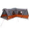 vidaXL Telt til 16 personer med tag Gr&aring; og orange 680 x 510 x 210 cm