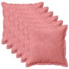 vidaXL Pudebetr&aelig;k 6 pcs HOUTEN Lyser&oslash;d 40 x 40 cm Fl&oslash;jl