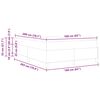 vidaXL Box spring seng Creme 160 x 200 cm Stof