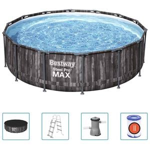 Bestway Steel Pro MAX swimmingpools&aelig;t 427x107 cm rund