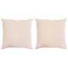 vidaXL Hovedpude 2 stk. 40 x 40 cm Hele s&aelig;soner Kapok Fiber Beige