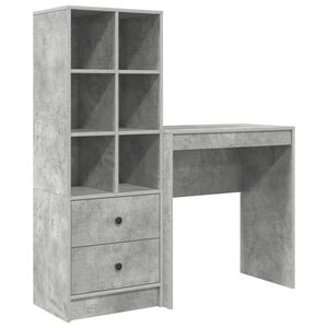 vidaXL Bord Beton Gr&aring; 115,5 x 40 x 127 cm 2 stk.