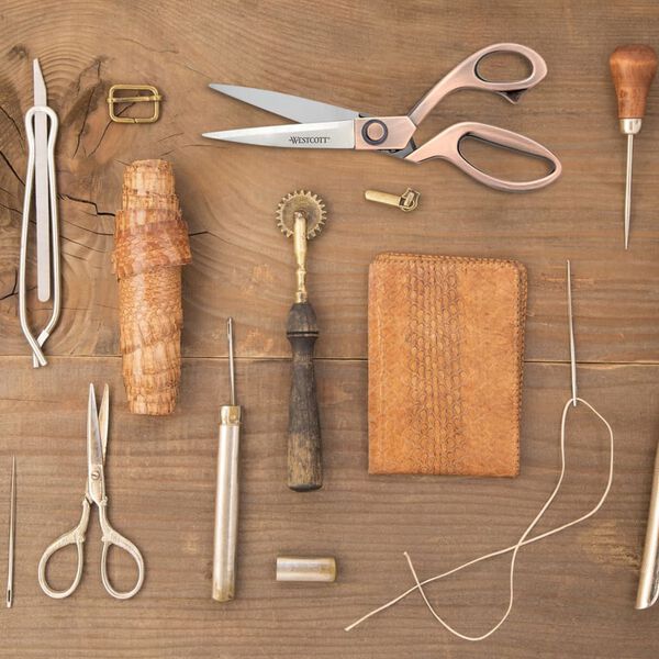 WESTCOTT vintagesaks med kobberh&aring;ndtag 200 mm