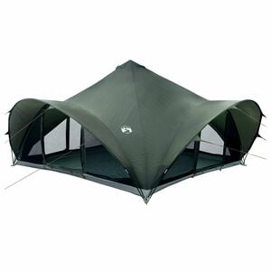vidaXL Tipi telt med tag Army gr&oslash;n 18-Personer Polyester og St&aring;l