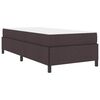vidaXL Box spring seng M&oslash;rk Brun 90 x 200 cm Stof
