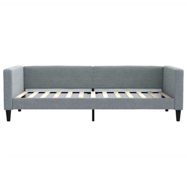 vidaXL daybed 90x200 cm stof lysegr&aring;