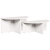 vidaXL Sofabord 2 stk. Hvid 79 x 39,5 x 40 cm Massivt fyrretr&aelig;