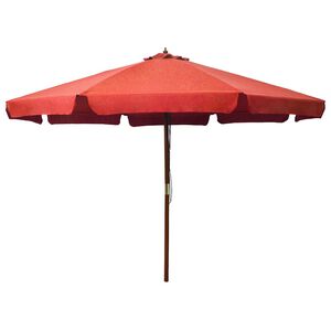vidaXL udend&oslash;rs parasol med tr&aelig;stang 330 cm terracottafarvet