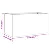 vidaXL plantekasse 62x30x29 cm koldvalset stål sort