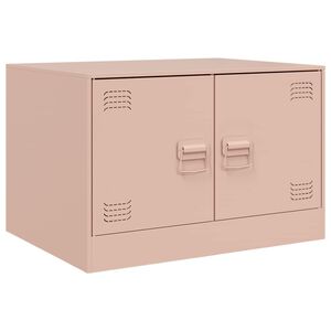 vidaXL sofabord 67x50x44 cm st&aring;l lyser&oslash;d