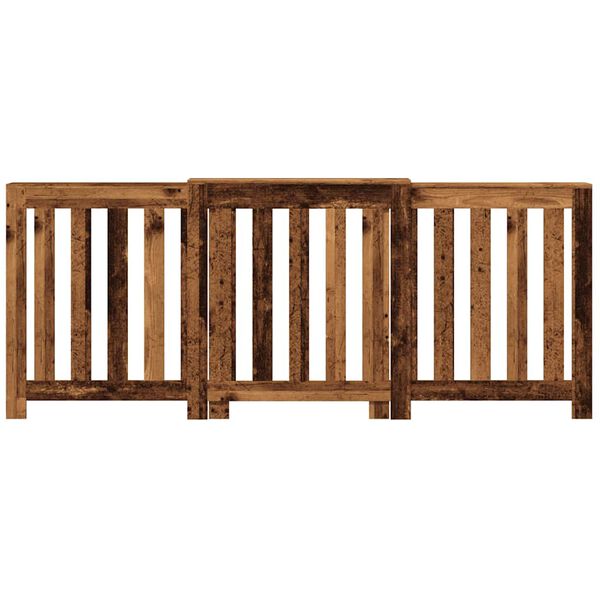 vidaXL radiatorskjuler 205x21,5x83,5 cm konstrueret tr&aelig; antikt tr&aelig;