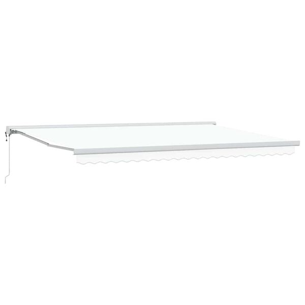 vidaXL Markise Hvid 350 x 250 x 165 cm Polyester og Aluminium