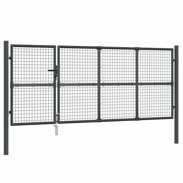 vidaXL havel&aring;ge i net antracitgr&aring; 350x125 cm galvaniseret st&aring;l