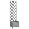 vidaXL plantekasse med espalier 40x30x135 cm massivt grantr&aelig;
