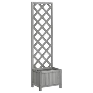 vidaXL plantekasse med espalier 40x30x135 cm massivt grantr&aelig;