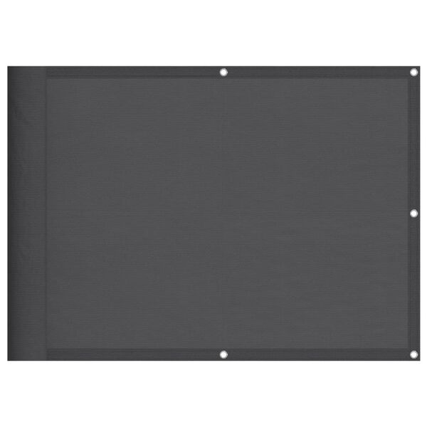 vidaXL altanafskærmning 75x800 cm 100 % polyester antracitgrå